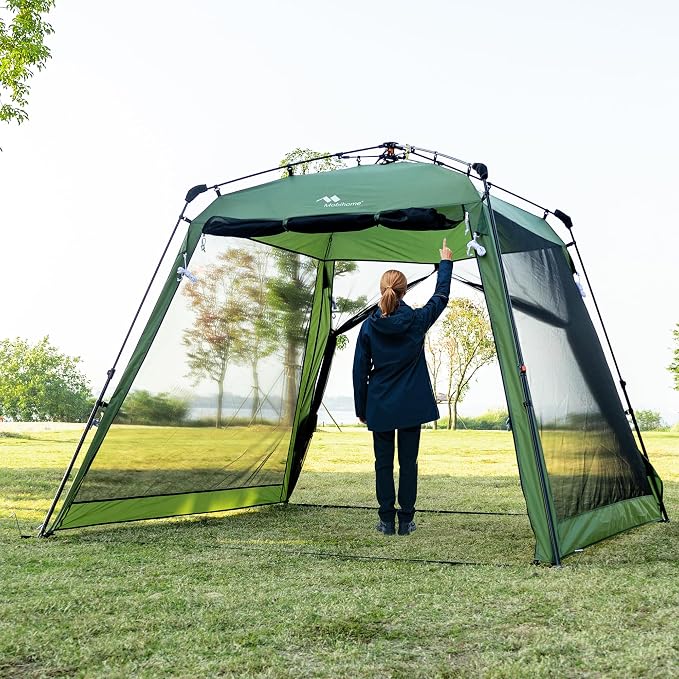 Pop Up Screen House Gazebo 8.2'x8.2'x75'', 4-6 Person Portable Screen Room - Image 6