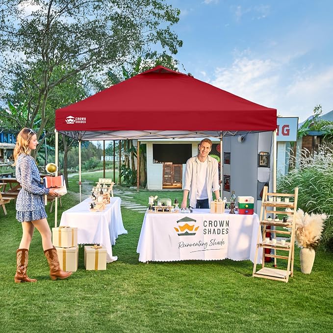 CROWN SHADES Canopy Tent 10x10 Pop Up Canopy Outdoor Shade - Image 3