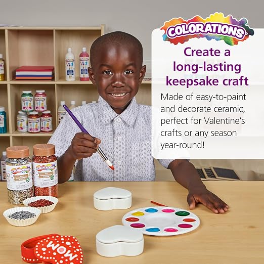 Colorations Decorate Your own Ceramic Heart Boxes - Image 3
