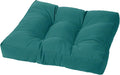 Cushion Source Tufted Ottoman Cushions, Sunbrella Peacock by CushionSource