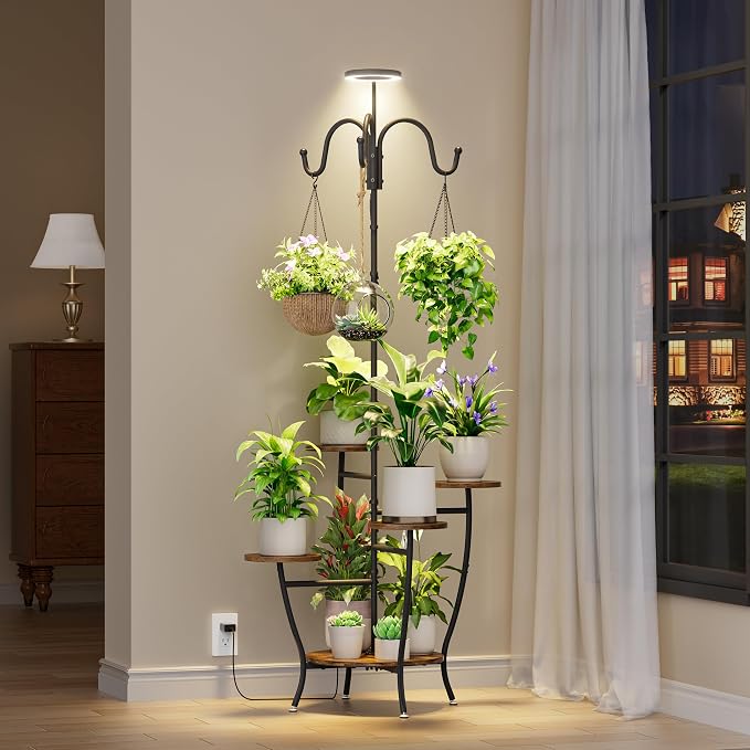 Plant Stand Indoor with Grow Light - Image 2