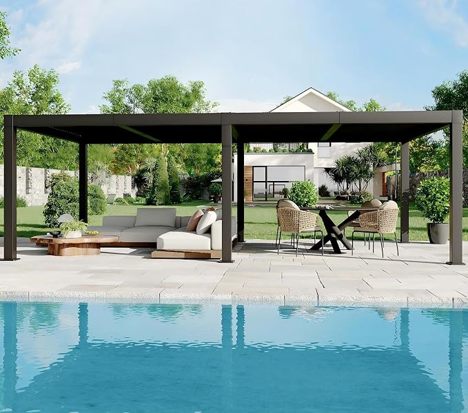 Garvee Louvered Pergola - Image 2