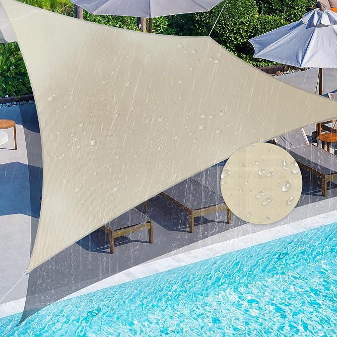 Coarbor 12'x13' Waterproof Sun Shade Sail Rectangle Canopy Shade Cover by Coarbor