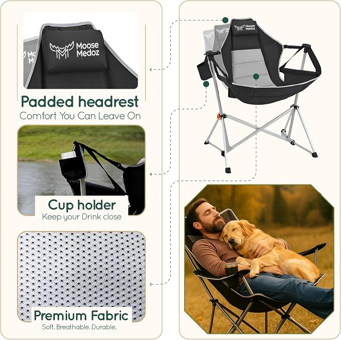 Hammock Camping Chair – Folding Swing Chair - Image 4