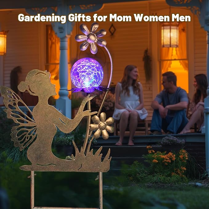 HONGLAND Solar Lights Fairy Garden Decor - Image 4
