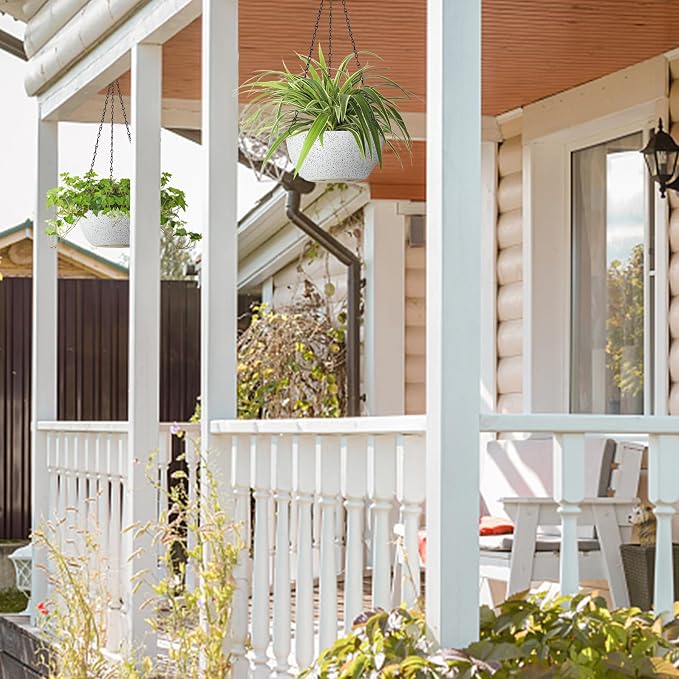 T4U 8 Inch Hanging Planters for Indoor Plants, 2 Pack Hanging Planter, Hanging - Image 8