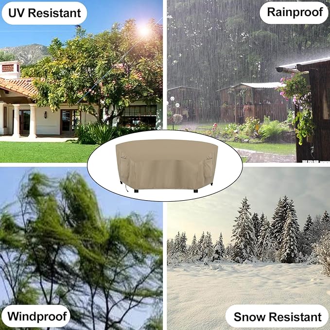 OutdoorLines Waterproof Curved Outdoor Sectional Cover - Image 7