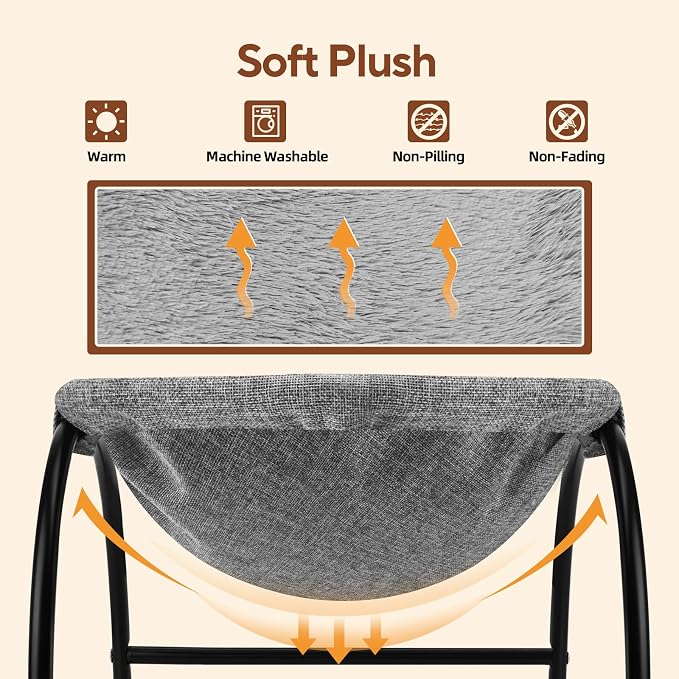 Raised Cat Hammock Bed, Pet Bed - Image 4