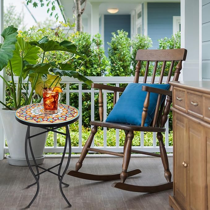 VCUTEKA Mosaic Outdoor Side Table - Image 2