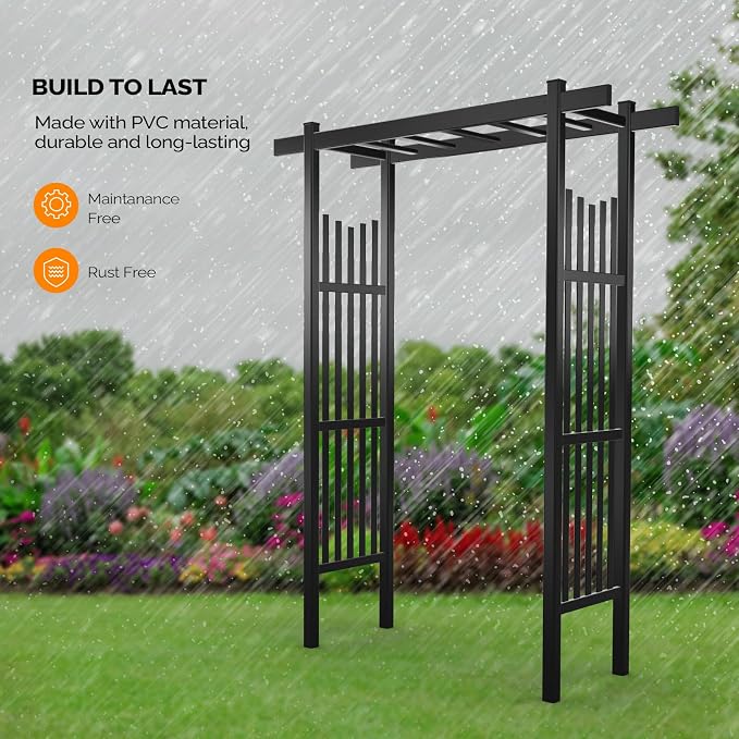 VINGLI Garden Arbor, PVC Wedding Arch - Image 4