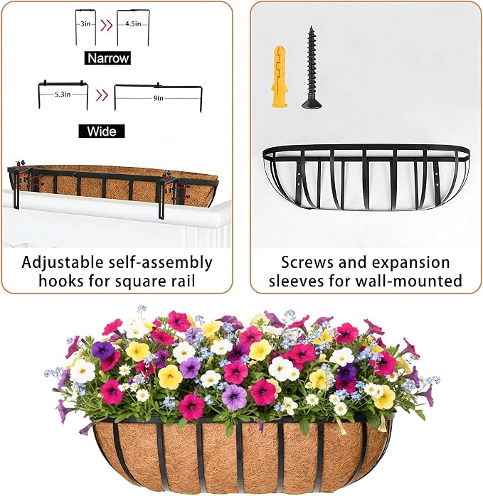 36'' Window Box Railing Planter - Image 6