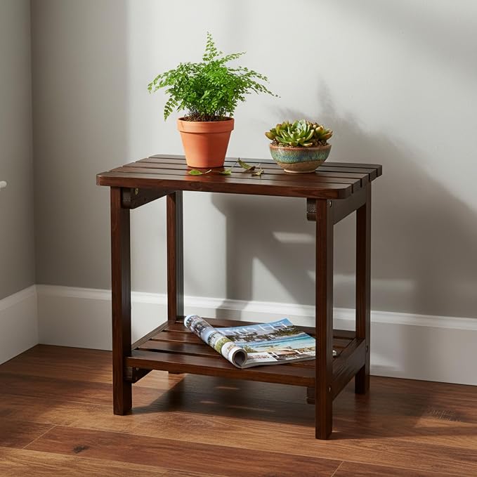 Shine Company Providence Rectangular Solid Wood Table, Outdoor Adirondack Small - Image 4