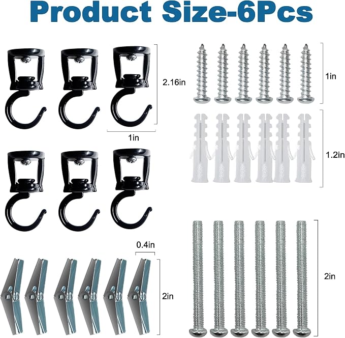 ONIKK Ceiling Hooks for Hanging Plants, Heavy Duty Metal Plant Hooks, Screw in - Image 7