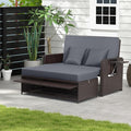RELAX4LIFE Wicker Patio Outdoor Daybed by RELAX4LIFE