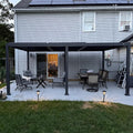 PURPLE LEAF Louvered Pergola 11' x 18' Aluminum Outdoor Pergola by Unknown