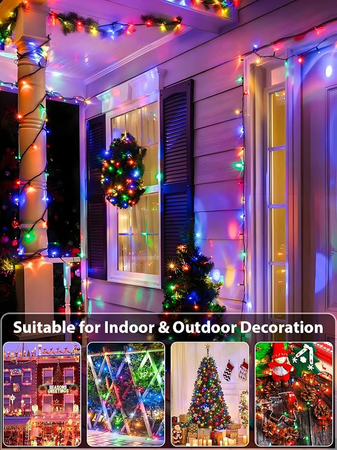 Upgraded 99FT 300 LED Multicolor Christmas String Lights Outdoor & Indoor - Image 5