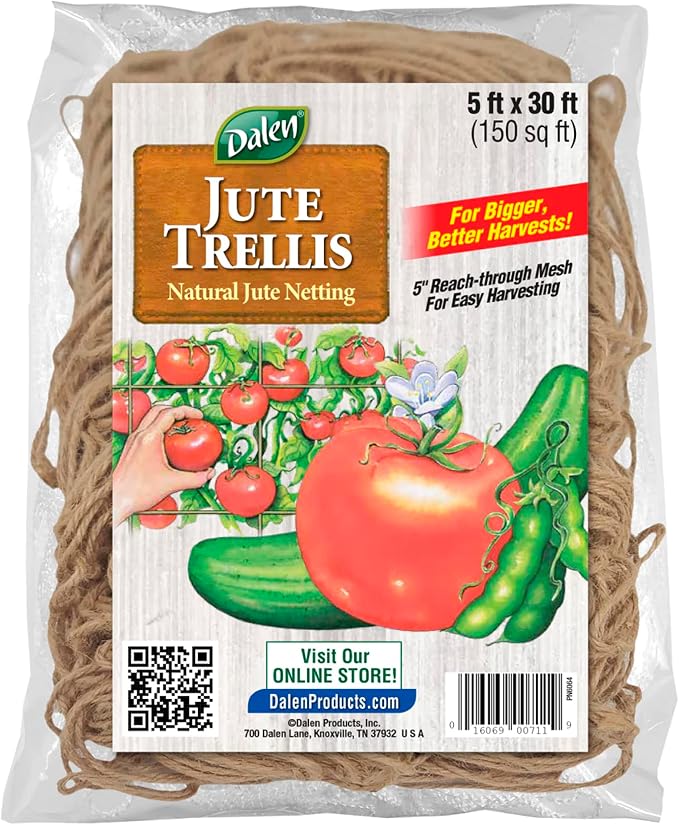 Dalen Jute Trellis for Vining Crops by Dalen