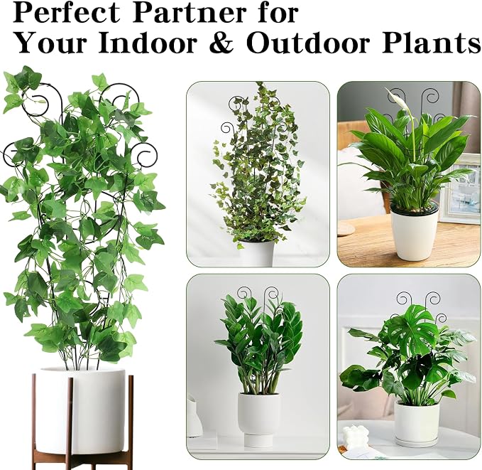 ZOUTOG Trellis for Climbing Plants Indoor 4 Pack 30 Inch, Rustproof Metal - Image 7