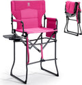 EVER ADVANCED Portable 30.7" Seat Height Tall Folding Camping Chair Directors by EVERADVANCED