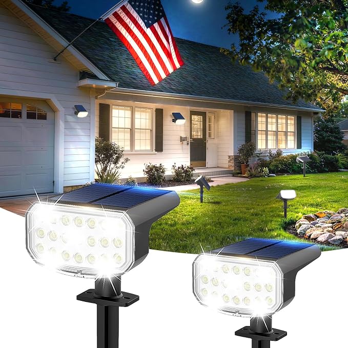 Solar Lights Outdoor Waterproof IP65, Super Bright LED by JEJOT