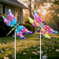 Hexagram Dragonfly Garden Decor, Dragonfly Garden Stakes Set of 2, Gardening by Hexagram