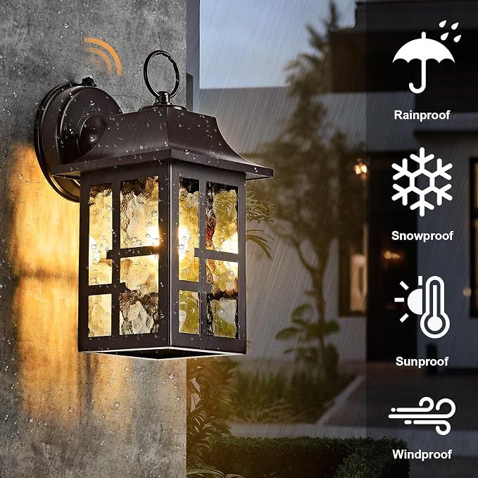 OKELI 2-Pack Dusk to Dawn Exterior Lighting Fixture, Farmhouse Outdoor Wall - Image 6