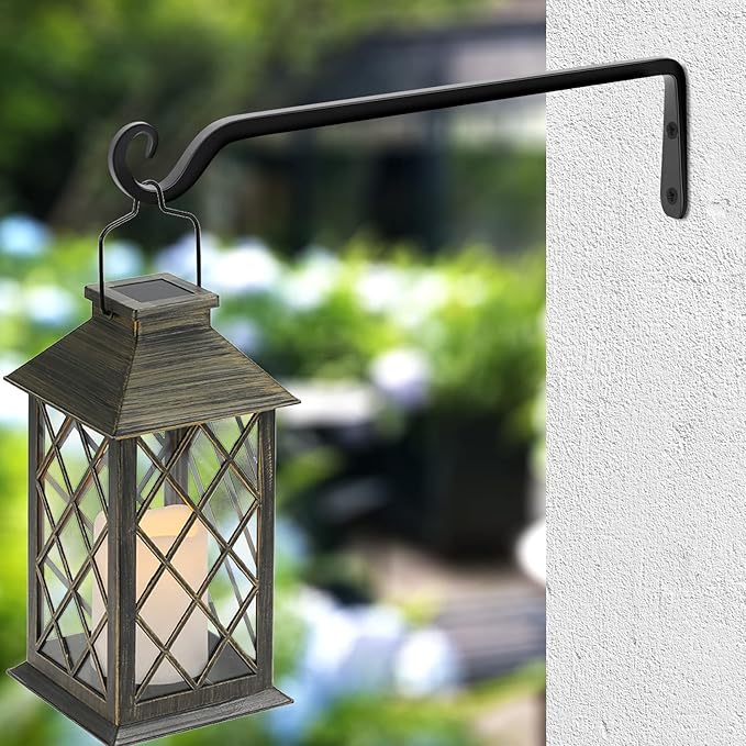 Gtongoko 2 Pack 15 Inch Plant Hangers Outdoor Metal, Plant Hooks - Image 6