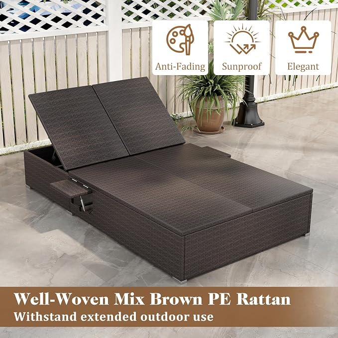 Tangkula Outdoor Rattan Daybed - Image 6
