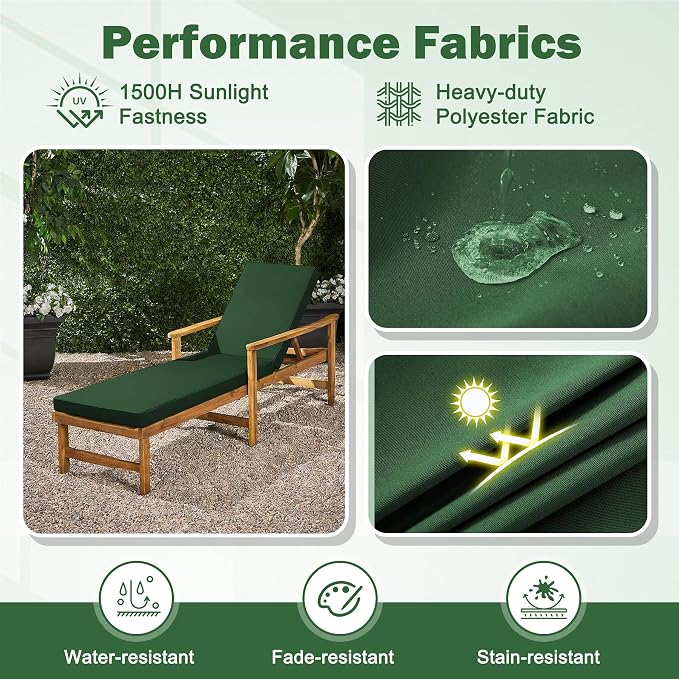 Chaise Lounge Cushions Outdoor, Outdoor Chaise Cushion - Image 5