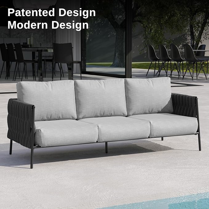 EAST OAK Life Chatter Outdoor Sofa, Outdoor Furniture 3 Seats - Image 5