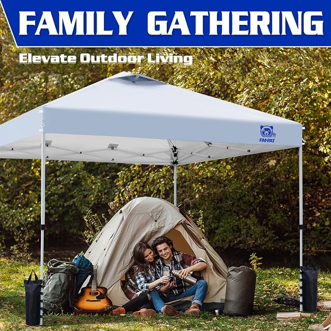 10x10 Pop Up Canopy Tent, 300D Silver-Coating Top, 1-Person Setup Commercial - Image 6