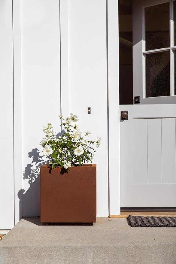 Veradek Corten Steel Series Cube Planter - Image 5