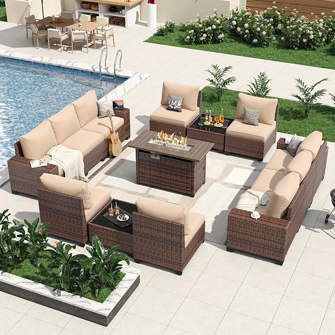 Aoxun 13 Pieces Patio Furniture Set - Image 9