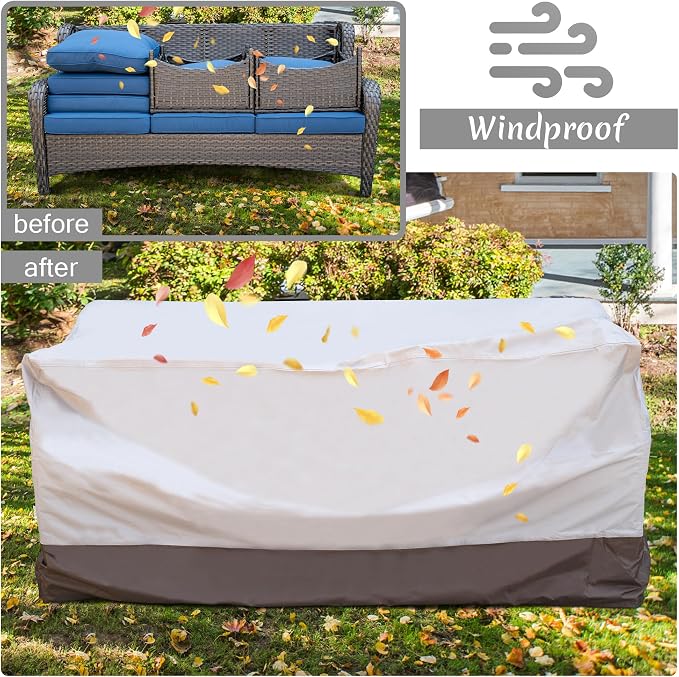 ovios Patio Furniture Covers, Outdoor Waterproof Cover - Image 4