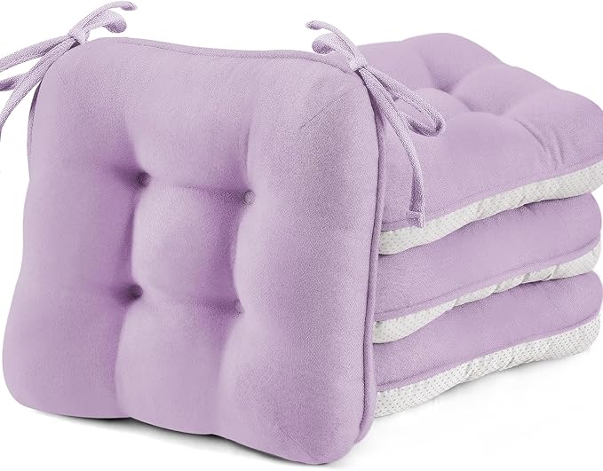 BETU Chair Cushions for Dining Chairs Set of 4, 3.5" Thick Kitchen Table Chair by BETU