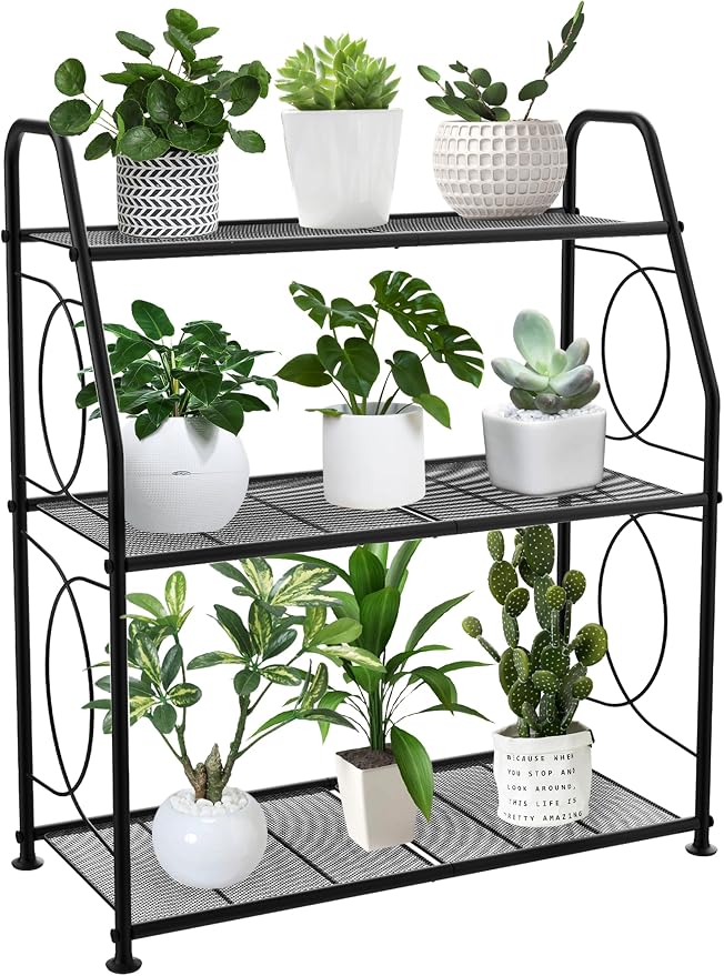 Plant Stand, 3 Tier Plant Shelf by VyGrow