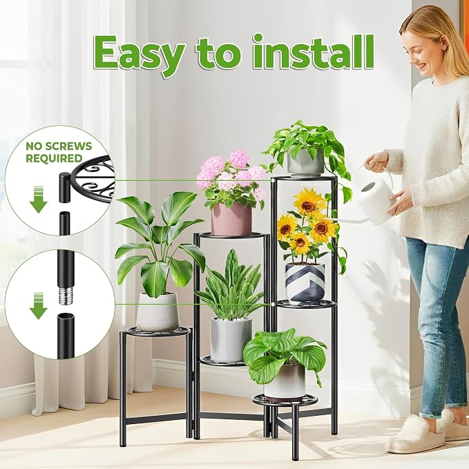 6 Tier Large Plant Stand Indoor - Image 6