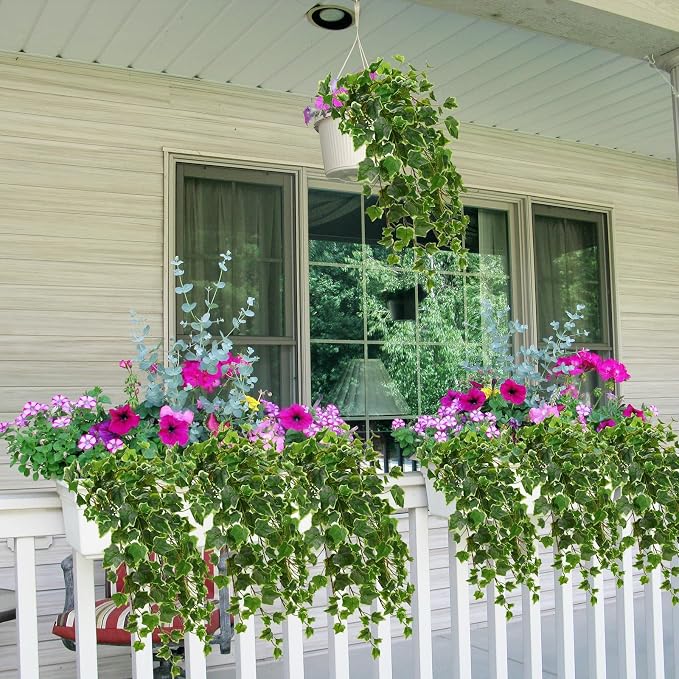 Hollyone 2pcs Artificial Hanging Plants 24" Fake Ivy Vine Faux Ivy Leaves - Image 5