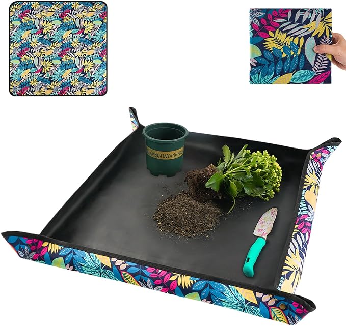 Waterproof Potting Mat for Indoor Plant Transplanting and Dirt Control by FocusonGardeningProjects