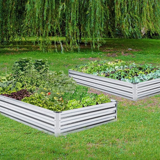 Galvanized Raised Garden Bed 2pcs Pack - Image 4