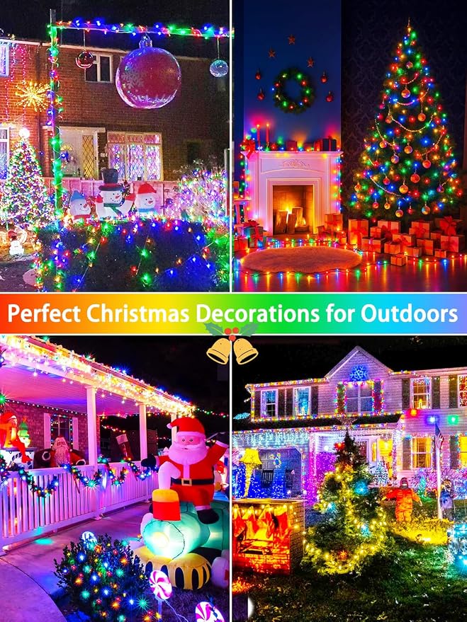 4 Pack 180FT Solar Christmas Lights Outdoor Waterproof, Super Bright 320 LED - Image 5