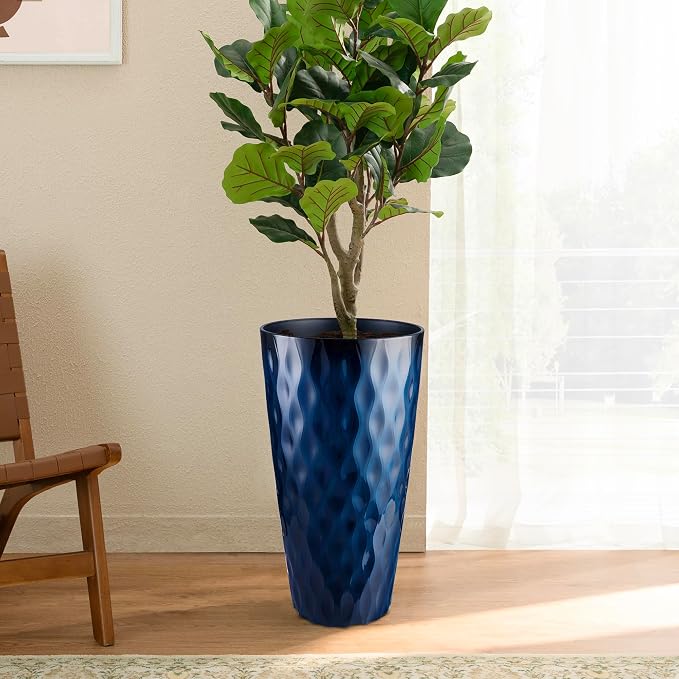 Glitzhome 23.75" H Tall Outdoor Planter, - Image 8
