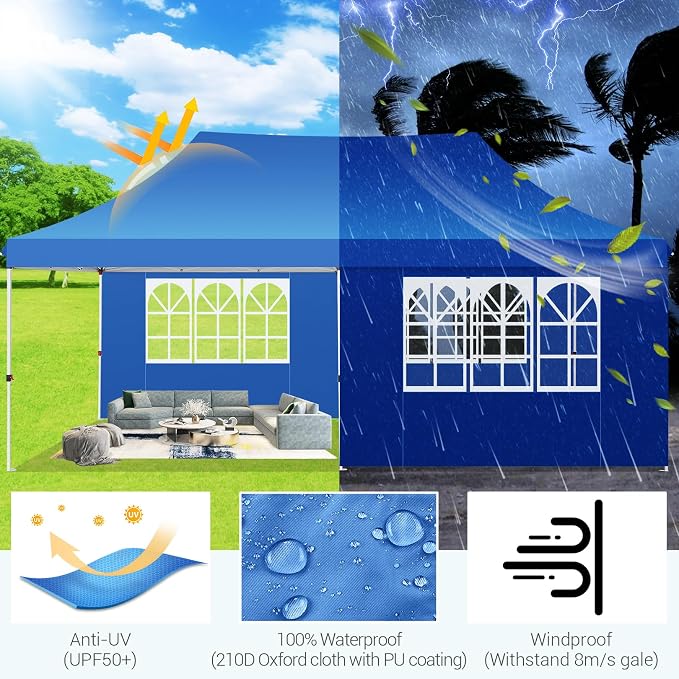 COBIZI 10x20 Pop Up Canopy Tent - Image 6