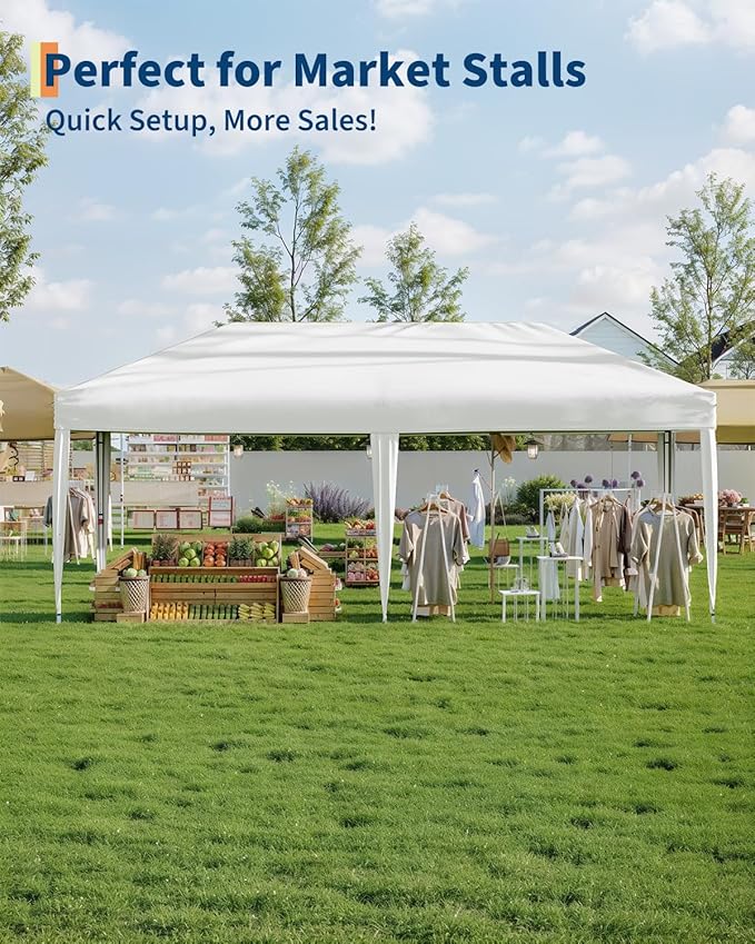 Garvee 10x10 Pop Up Canopy Tent, Heavy Duty Commercial Instant Shelter - Image 3