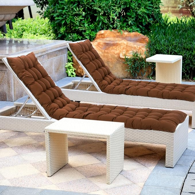 Bucherry 67 x 19 Inch Chaise Lounge Cushions Soft Lounge Chair Cushion Gravity - Image 7