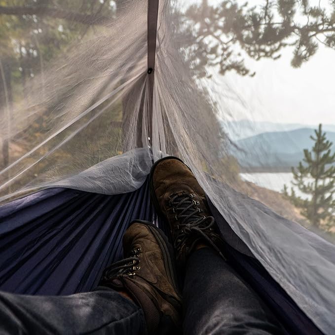 Sunyear Hammock Camping with Rain Fly Tarp and Net, Portable Camping Hammock - Image 2