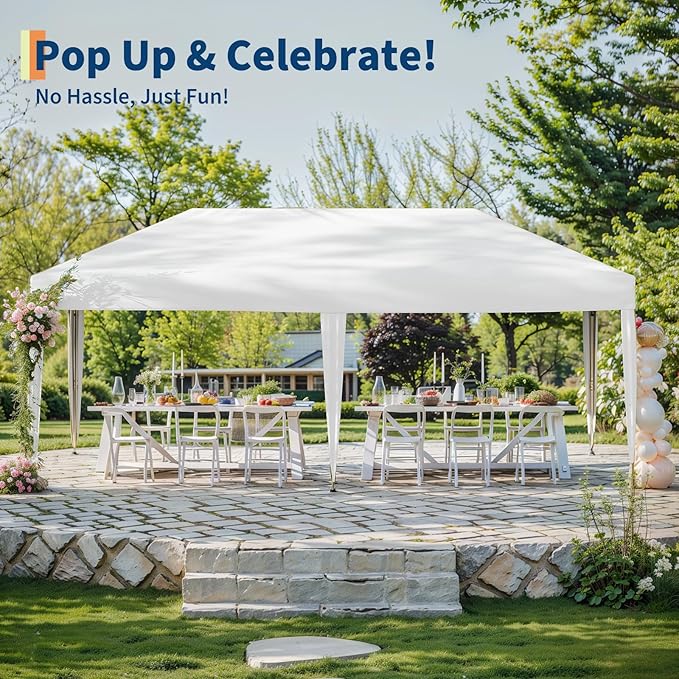 Garvee 10x10 Pop Up Canopy Tent, Heavy Duty Commercial Instant Shelter - Image 5