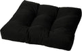 Cushion Source Tufted Ottoman Cushions, Sunbrella Black by CushionSource