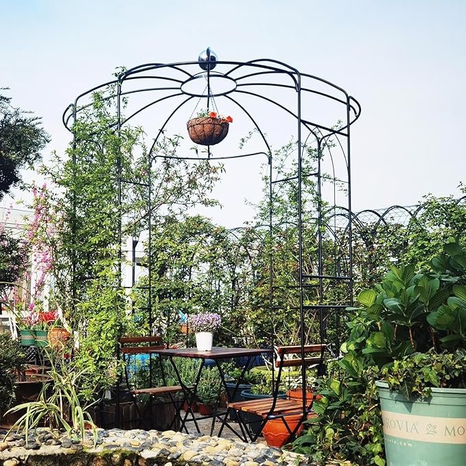 French Style Birdcage Shape Heavy Duty Gazebo, Pergola Pavilion Arch Arbor by Unknown