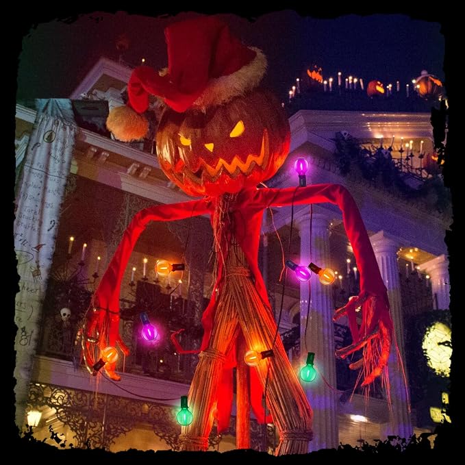 LED Outdoor String Lights 25Ft Orange Purple and Green Halloween Lights Outdoor - Image 7